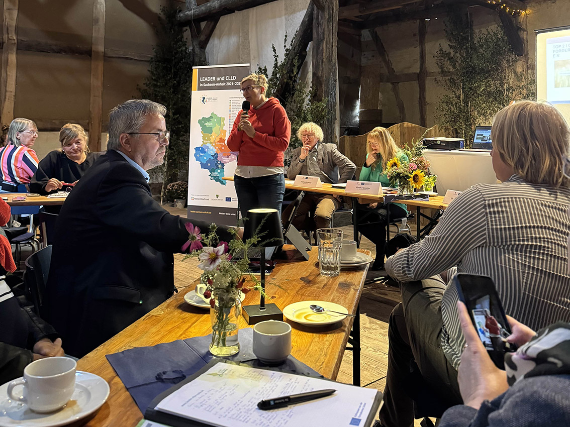 LEADER_Arbeitskreis_Lindstedt_4 Redner beim LEADER-Netzwerk